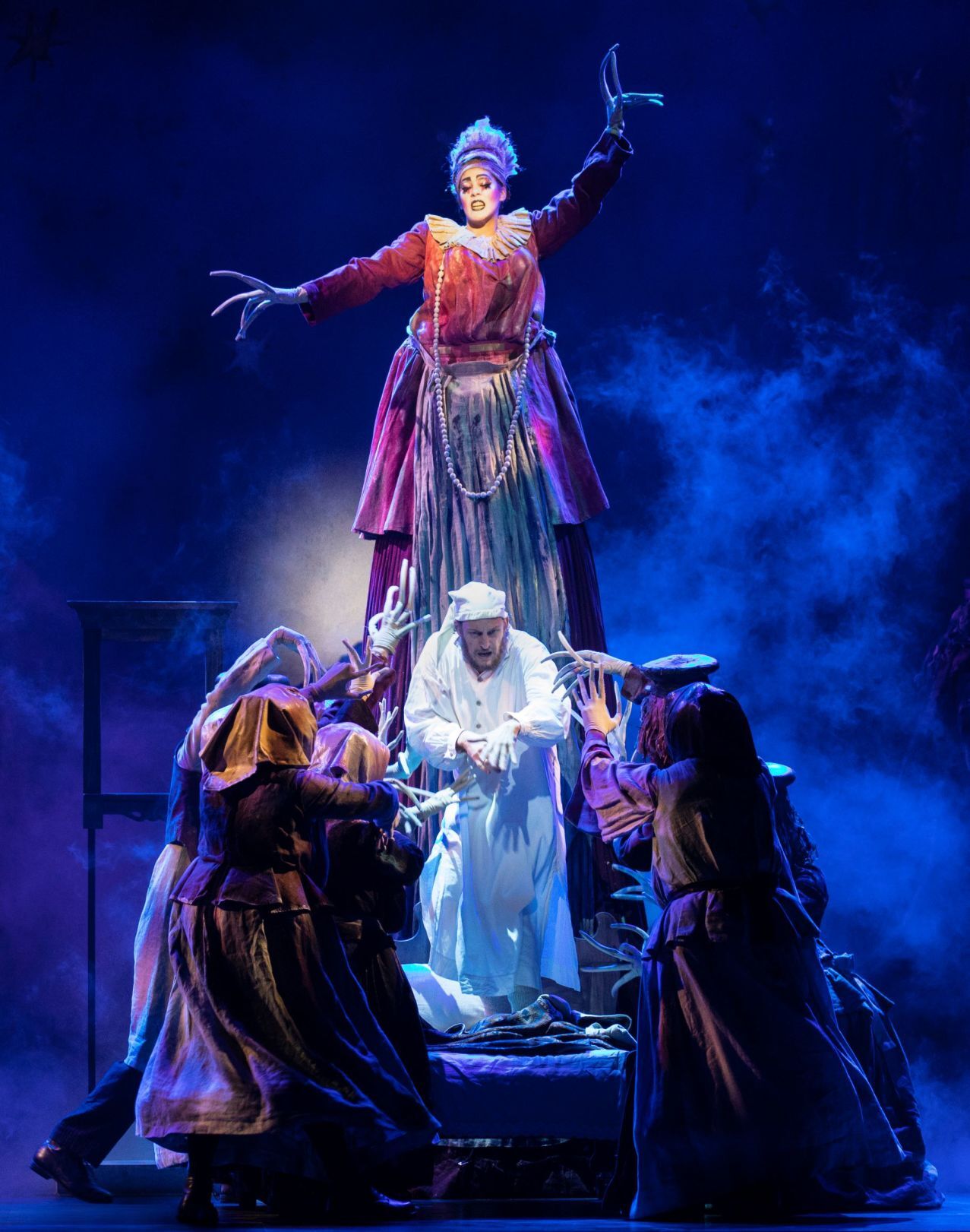 Olivia Gjurich, Yehezkel Lazarov and the cast of Fiddler on the Roof. Photo by Joan Marcus (0277r).jpg